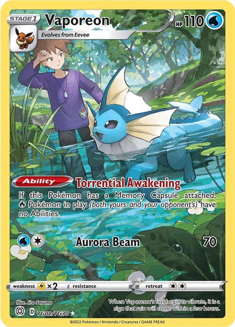 Vaporeon — SWSH09: Brilliant Stars Trainer Gallery