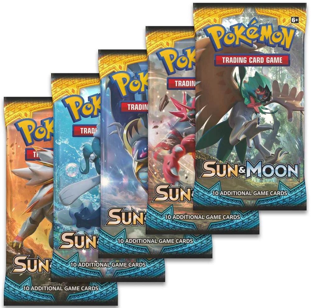 Sun & Moon Booster Pack Art Bundle [Set of 5] — SM Base Set