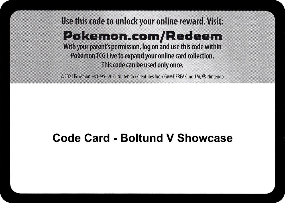 Code Card - Boltund V Showcase — Miscellaneous Cards & Products
