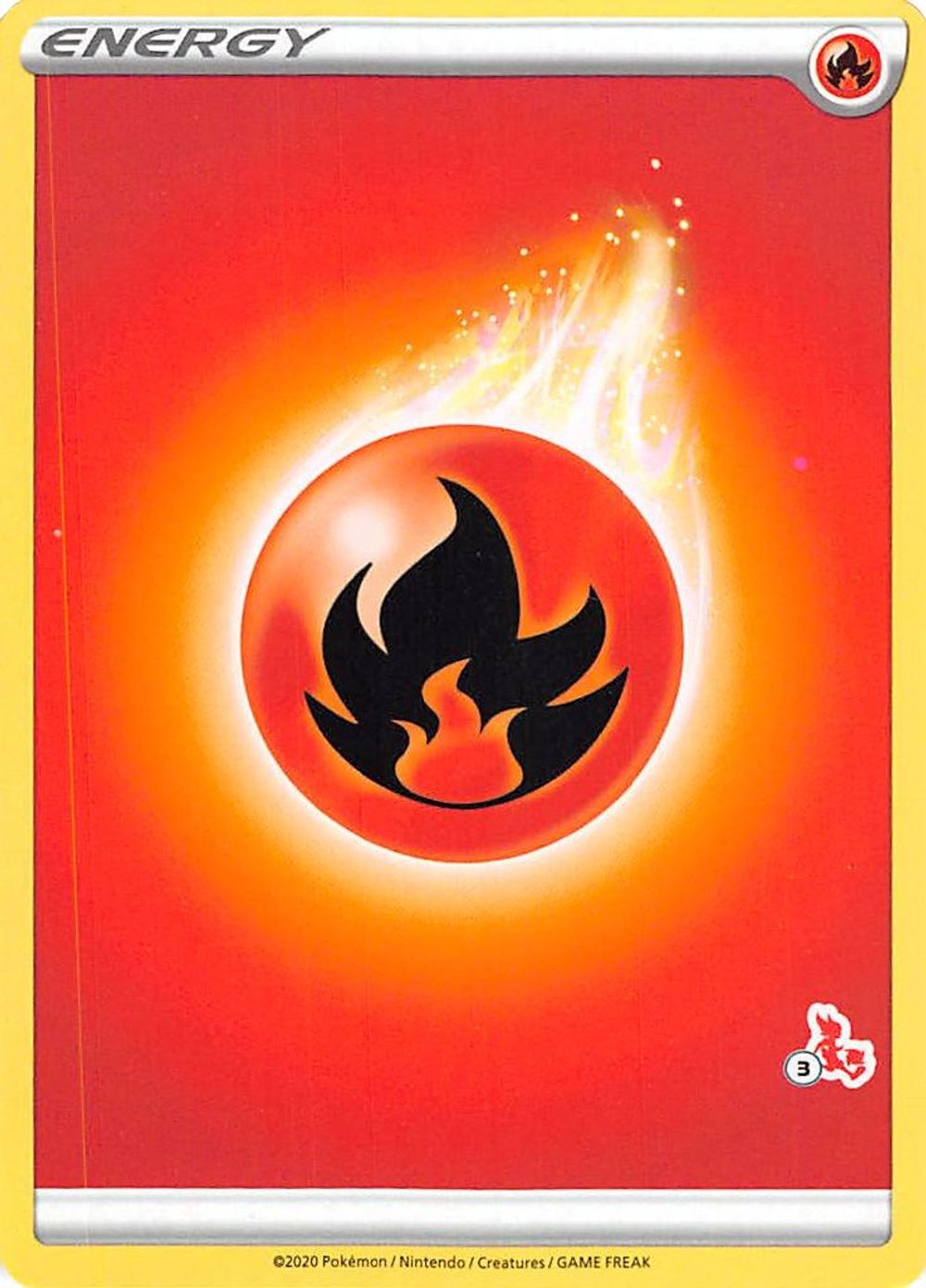 Fire Energy (#3 Cinderace Stamped) — Battle Academy 2022