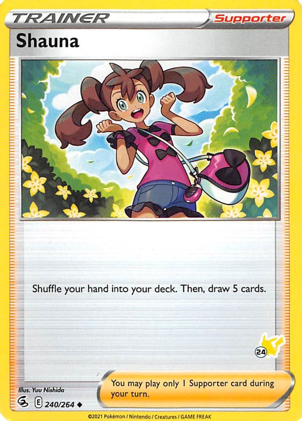 Shauna - 240/264 (#24 Pikachu Stamped) — Battle Academy 2022