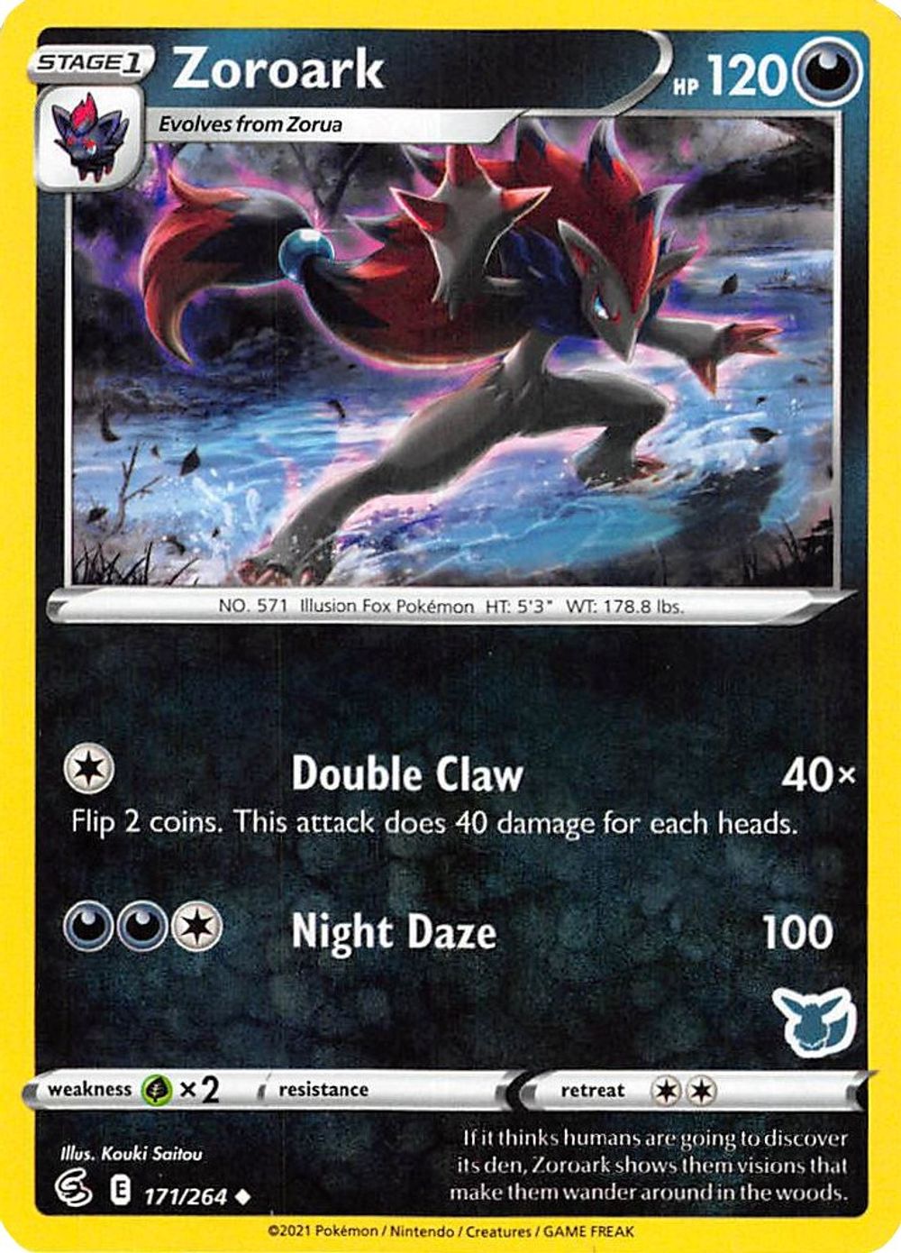Zoroark - 171/264 (Eevee Stamped) — Battle Academy 2022