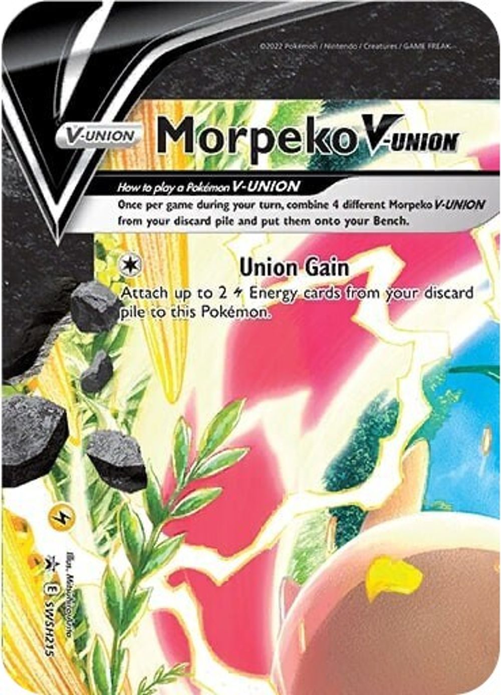 Morpeko V-Union - SWSH215 — SWSH: Sword & Shield Promo Cards