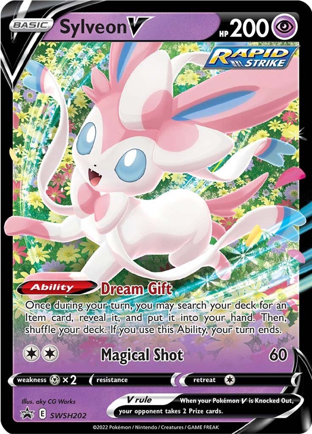 Sylveon V - SWSH202 — SWSH: Sword & Shield Promo Cards