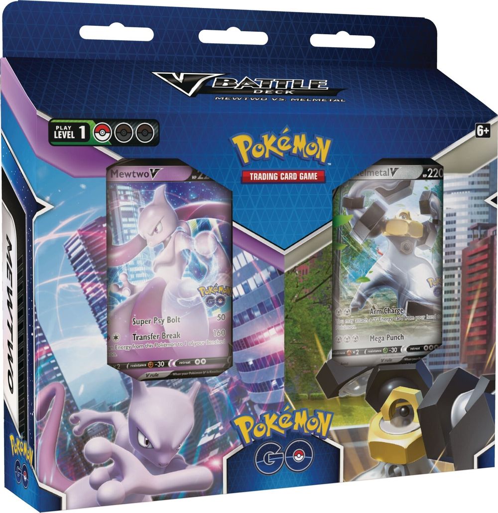 Pokemon GO V Battle Deck Bundle [Mewtwo V/Melmetal V] — Pokemon GO