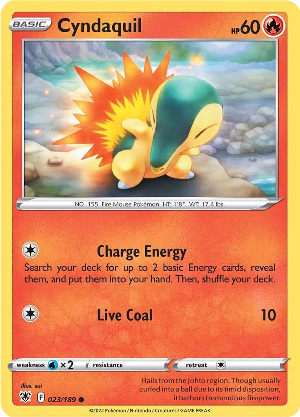 Cyndaquil — SWSH10: Astral Radiance