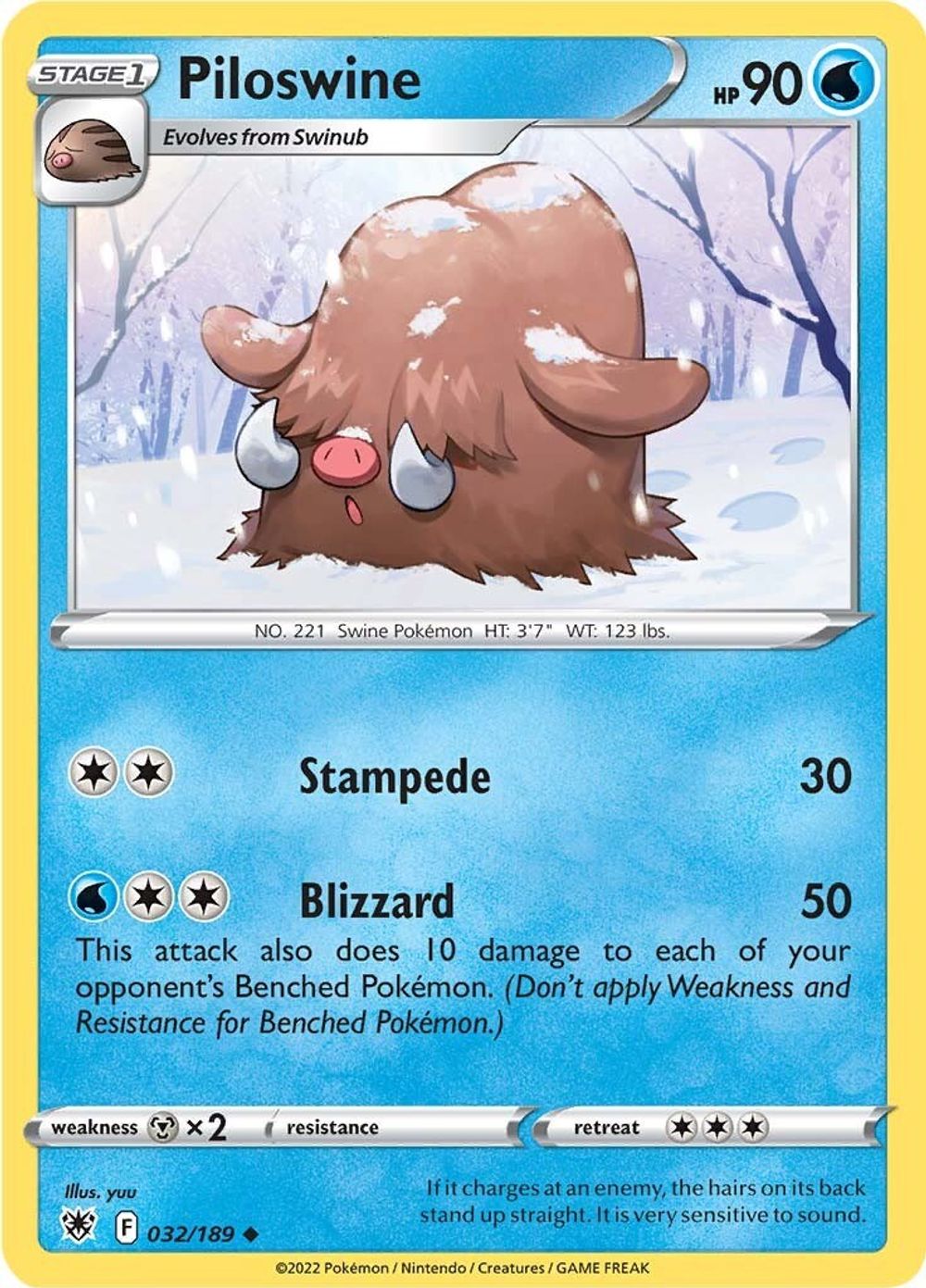 Piloswine — SWSH10: Astral Radiance
