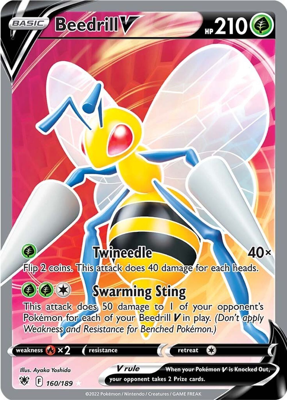 Beedrill V (Full Art) — SWSH10: Astral Radiance