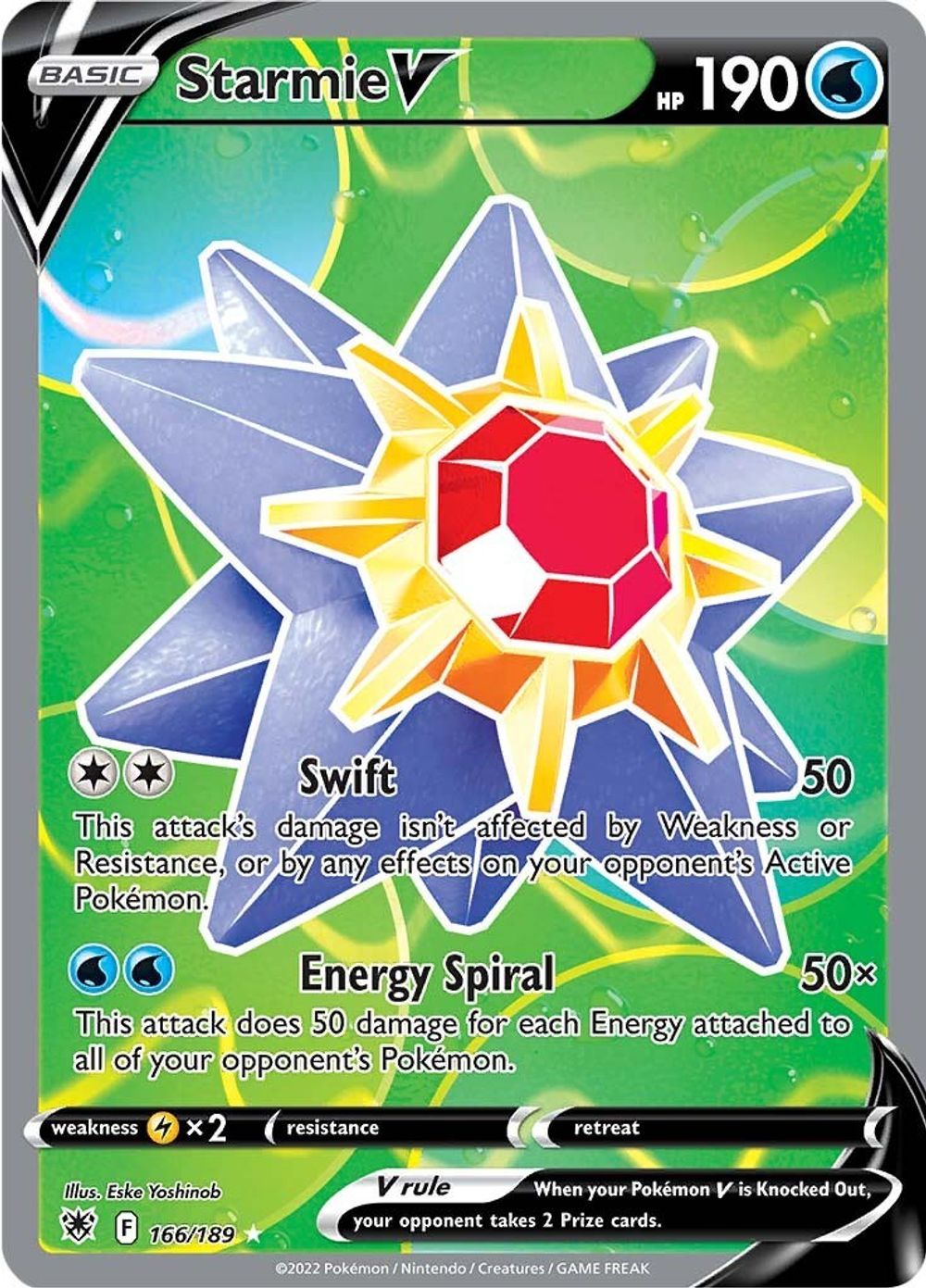 Starmie V (Full Art) — SWSH10: Astral Radiance