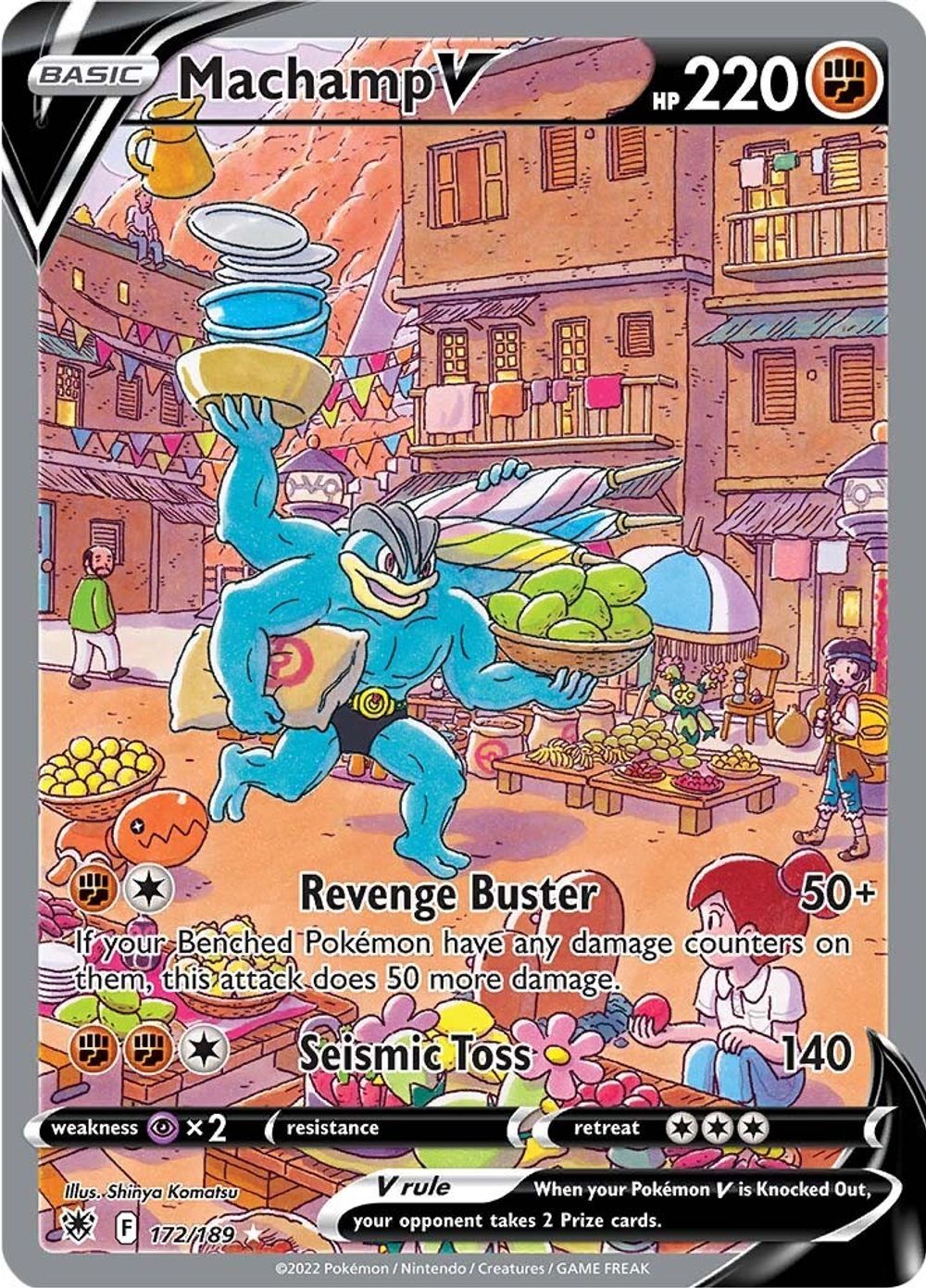 Machamp V (Alternate Full Art) — SWSH10: Astral Radiance