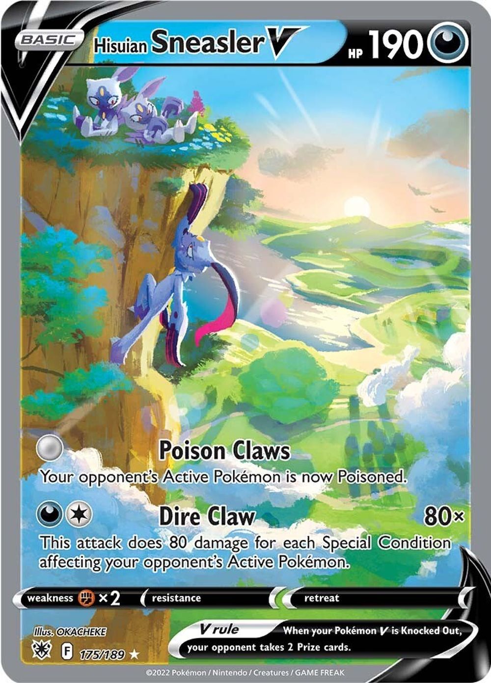 Hisuian Sneasler V (Alternate Full Art) — SWSH10: Astral Radiance