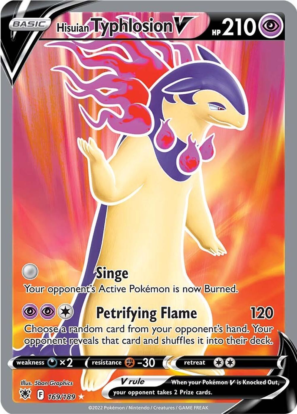 Hisuian Typhlosion V (Full Art) — SWSH10: Astral Radiance