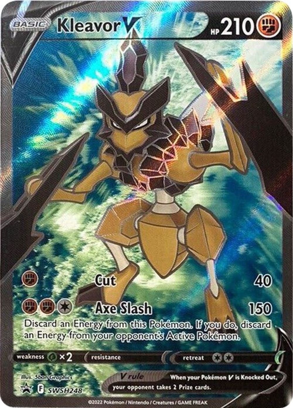 Kleavor V (Full Art) - SWSH248 — SWSH: Sword & Shield Promo Cards