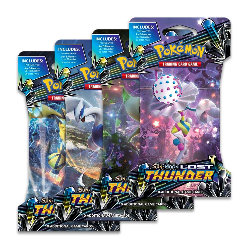 Lost Thunder Sleeved Booster Pack Art Bundle [Set of 4] — SM - Lost Thunder