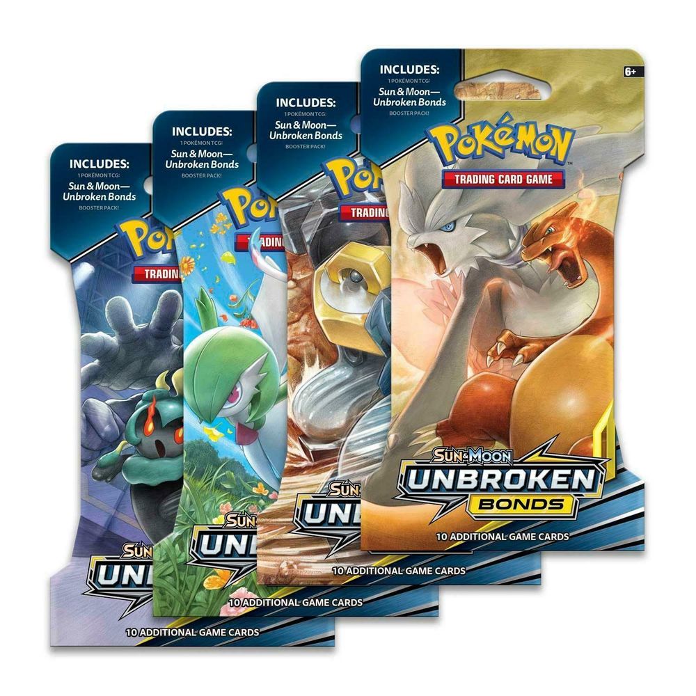 Unbroken Bonds Sleeved Booster Pack Art Bundle [Set of 4] — SM - Unbroken Bonds