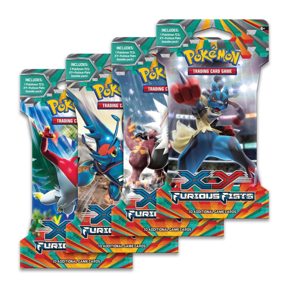 Furious Fists Sleeved Booster Pack Art Bundle [Set of 4] — XY - Furious Fists