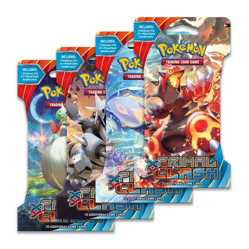 Primal Clash Sleeved Booster Pack Art Bundle [Set of 4] — XY - Primal Clash