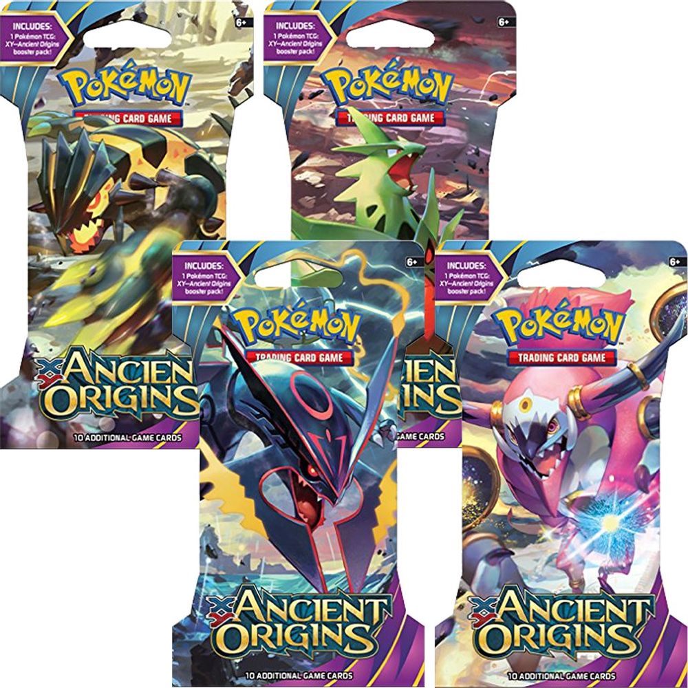 Ancient Origins Sleeved Booster Pack Art Bundle [Set of 4] — XY - Ancient Origins
