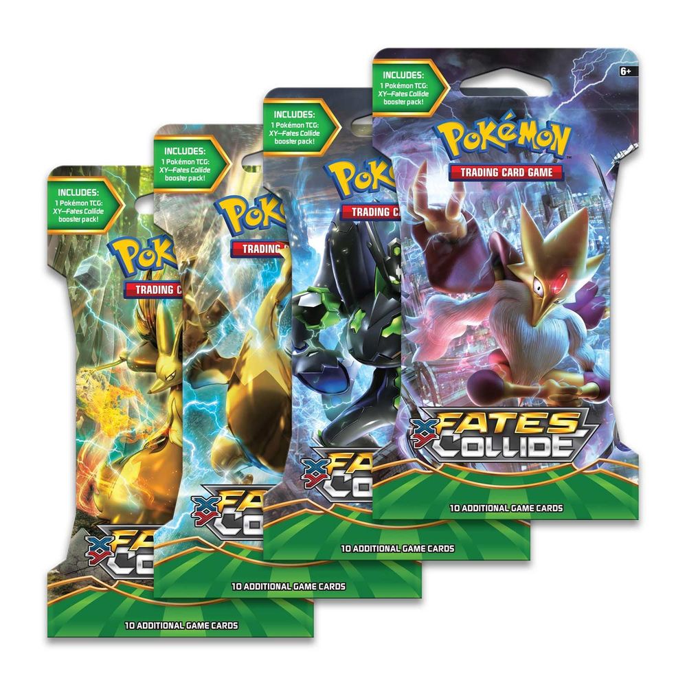Fates Collide Sleeved Booster Pack Art Bundle [Set of 4] — XY - Fates Collide