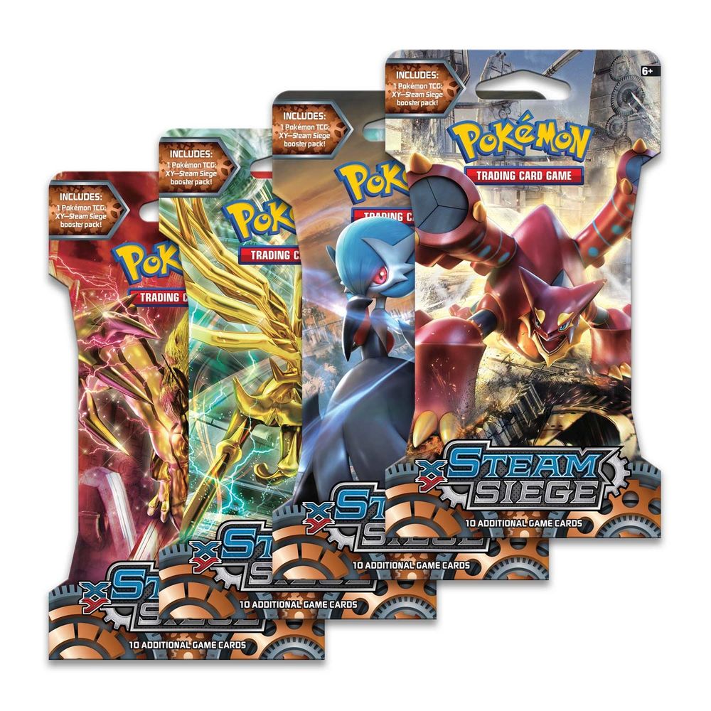Steam Siege Sleeved Booster Pack Art Bundle [Set of 4] — XY - Steam Siege