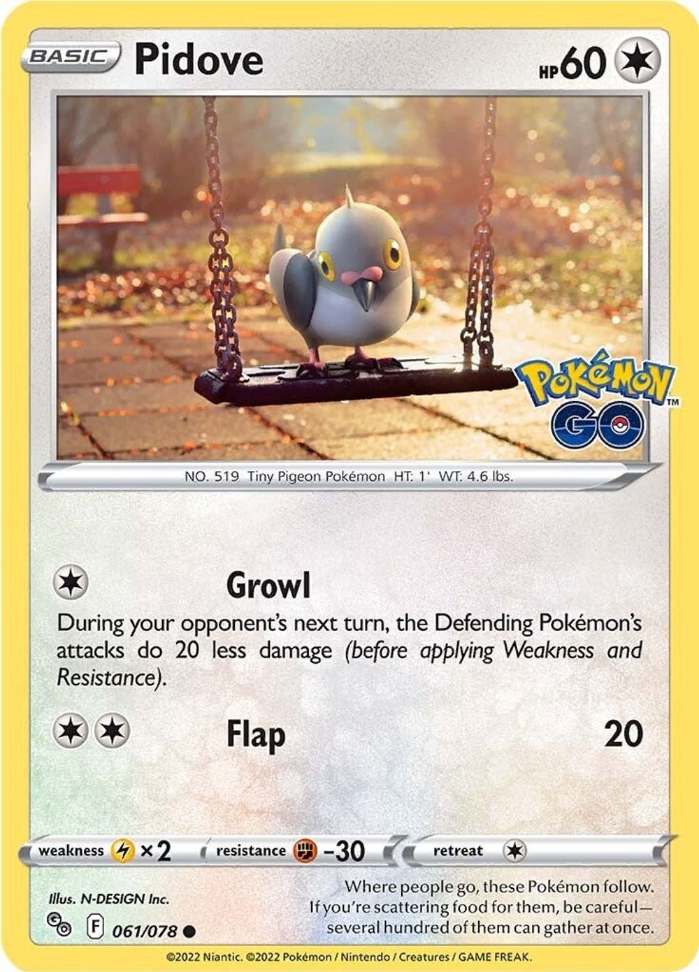 Pidove — Pokemon GO