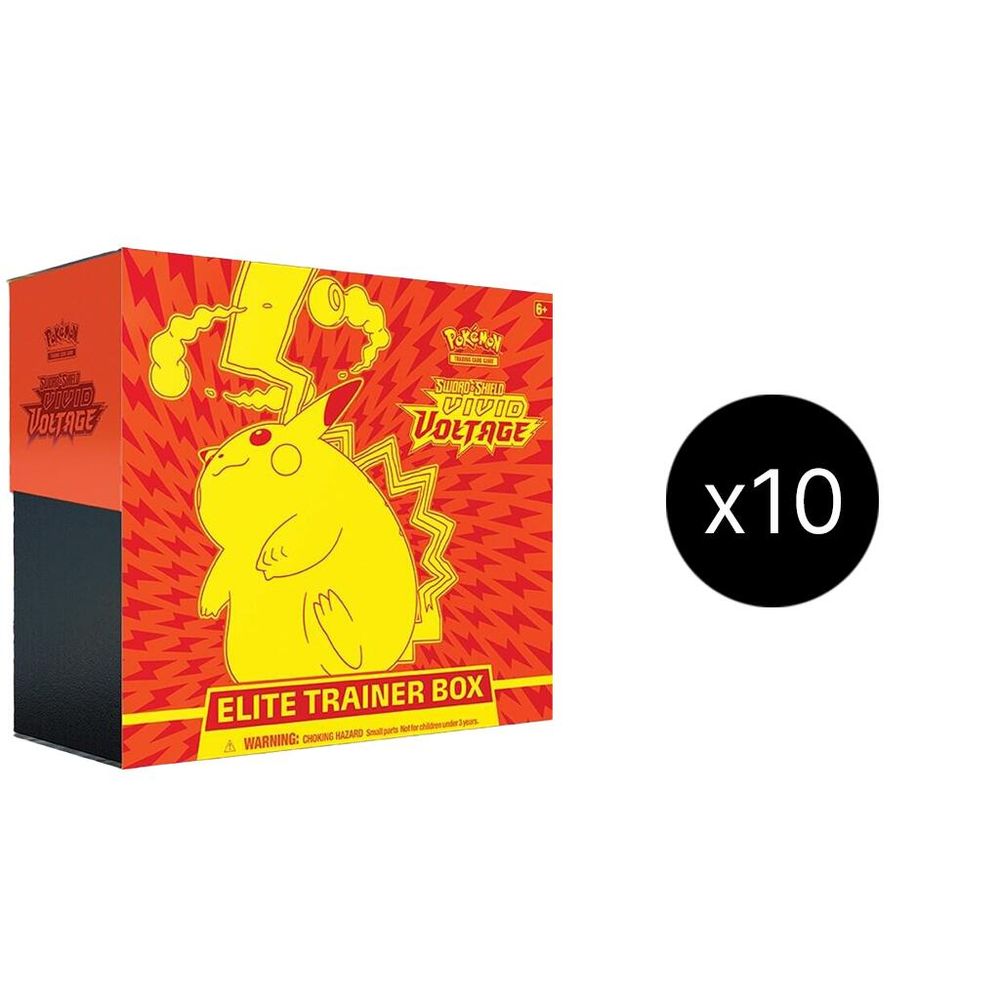 Vivid Voltage Elite Trainer Box Case — SWSH04: Vivid Voltage