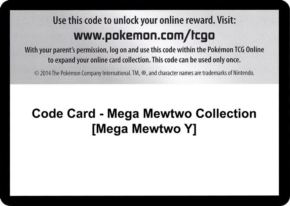 Code Card - Mega Mewtwo Collection [Mega Mewtwo Y] — XY - BREAKthrough