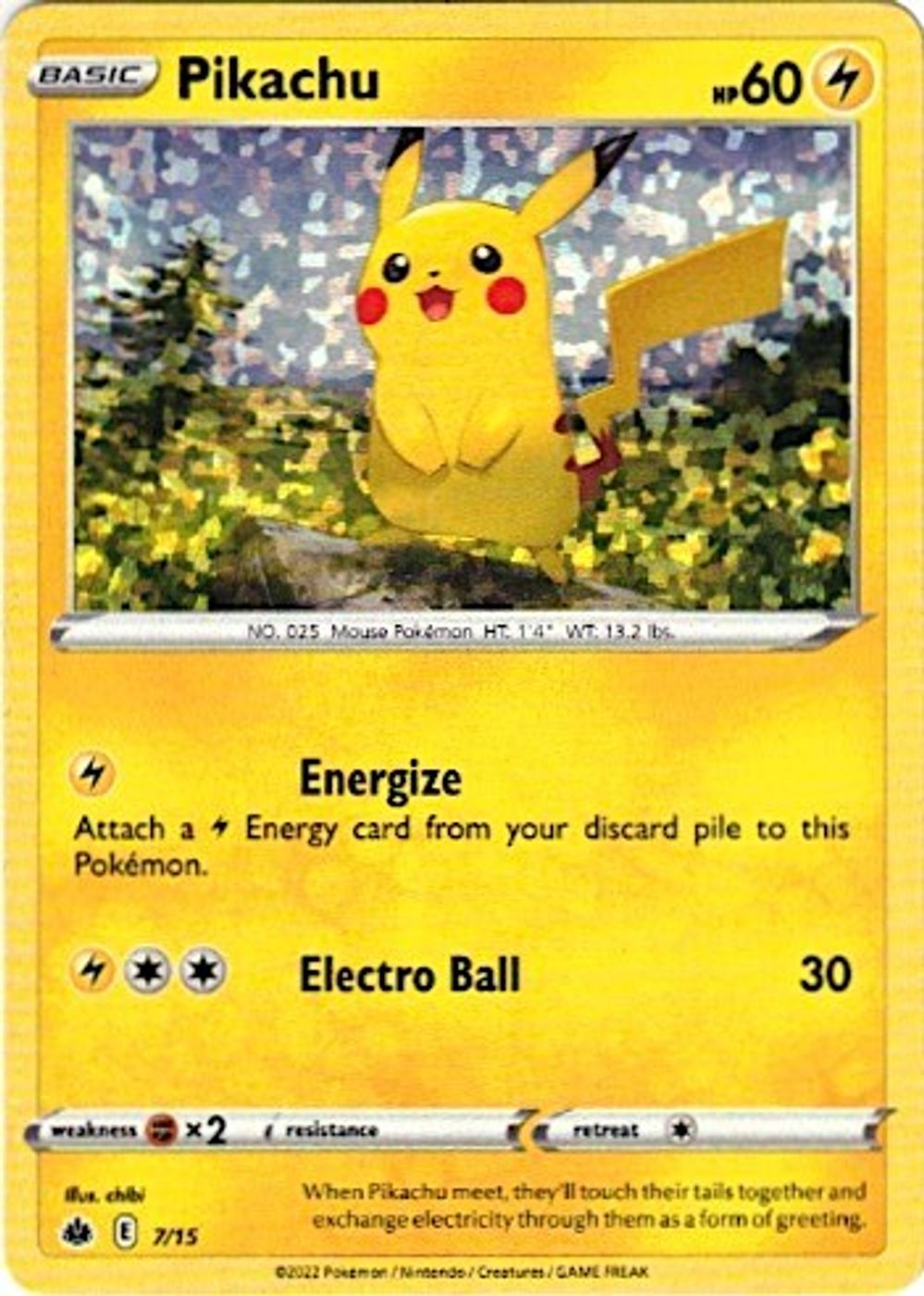 Pikachu - 7/15 — McDonald's Promos 2022