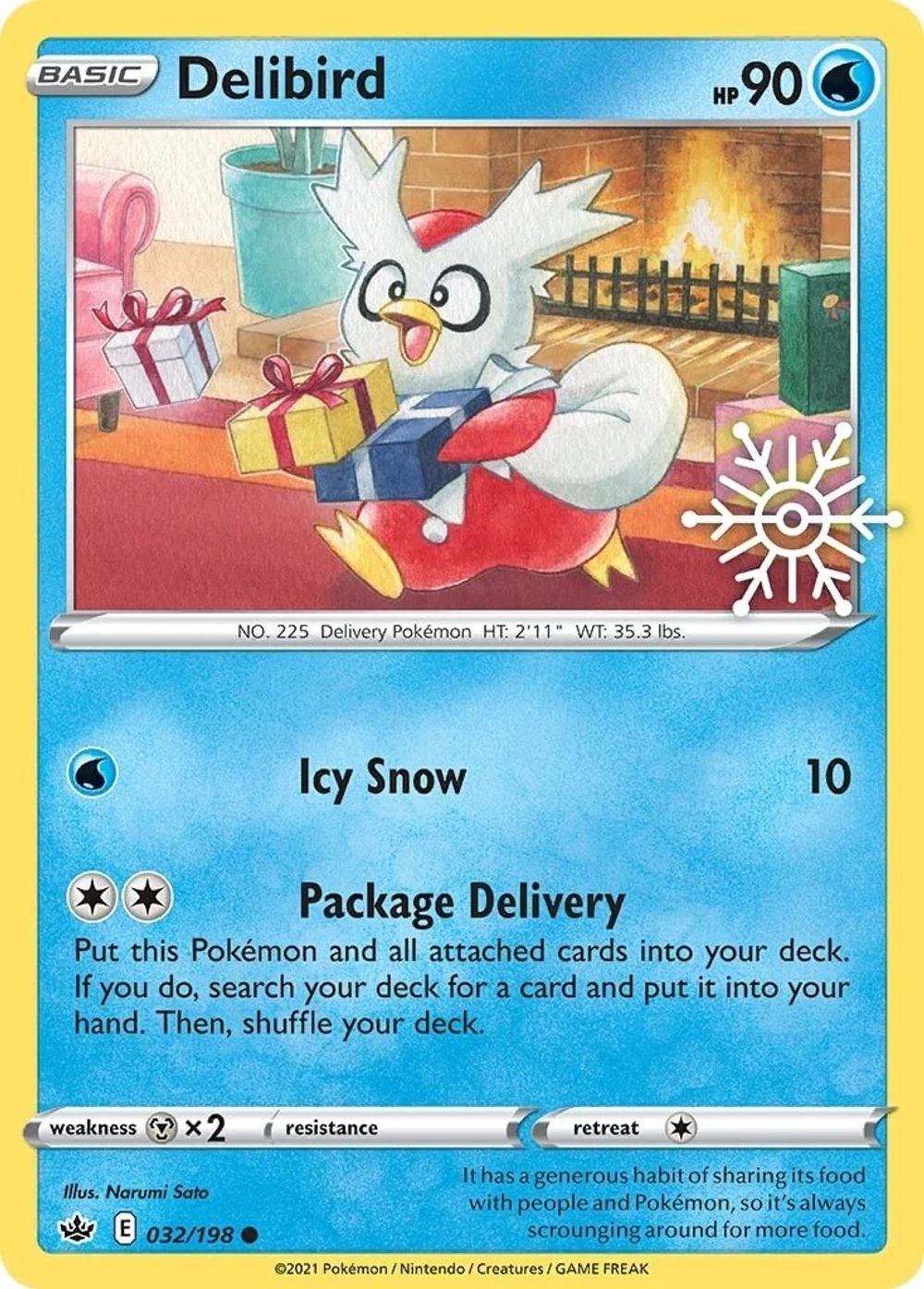 Delibird - 032/198 (Holiday Calendar) — Miscellaneous Cards & Products