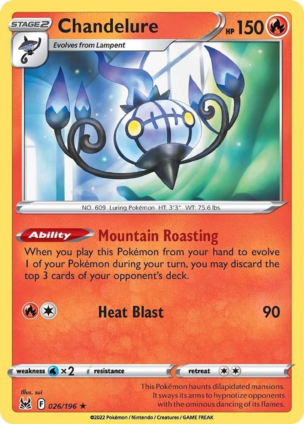 Chandelure — SWSH11: Lost Origin