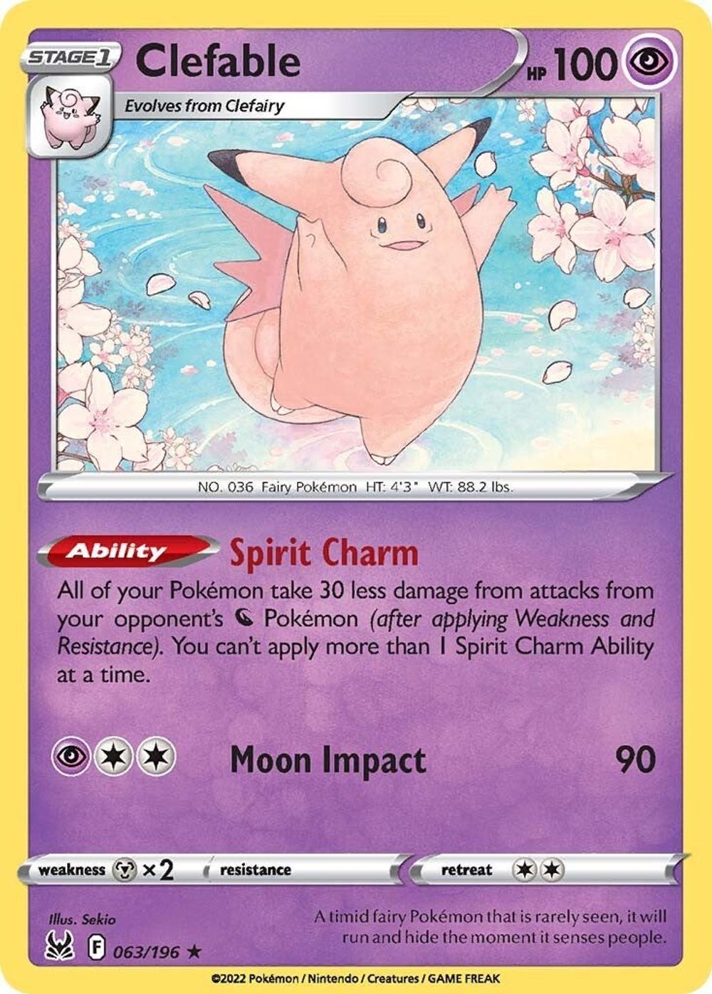 Clefable — SWSH11: Lost Origin
