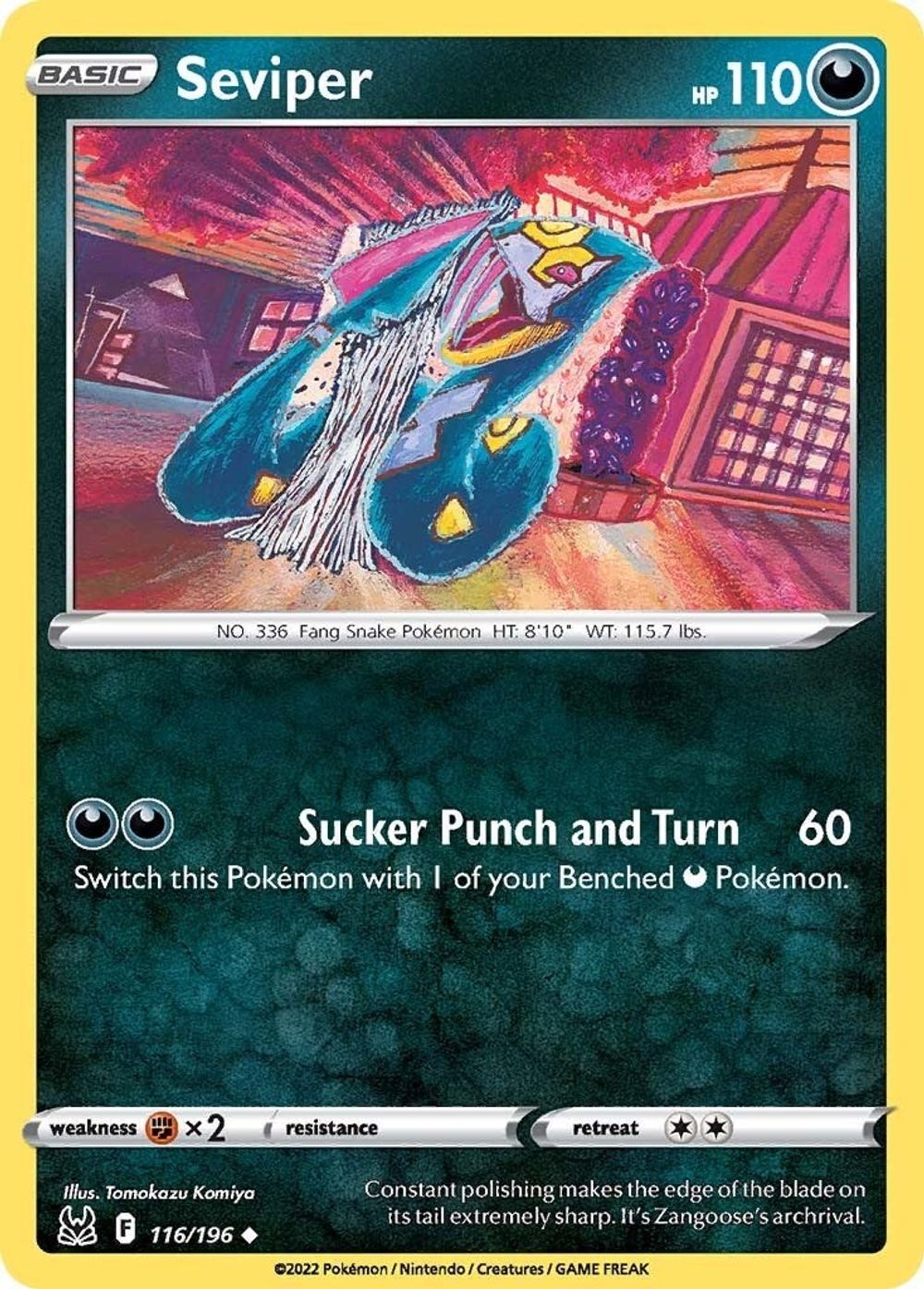 Seviper — SWSH11: Lost Origin