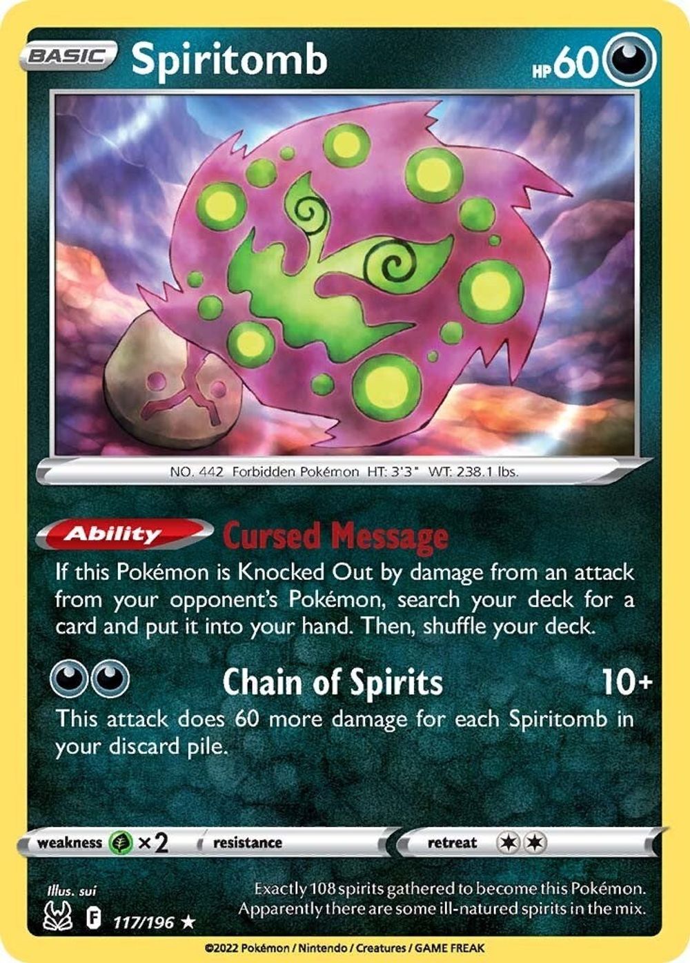 Spiritomb — SWSH11: Lost Origin