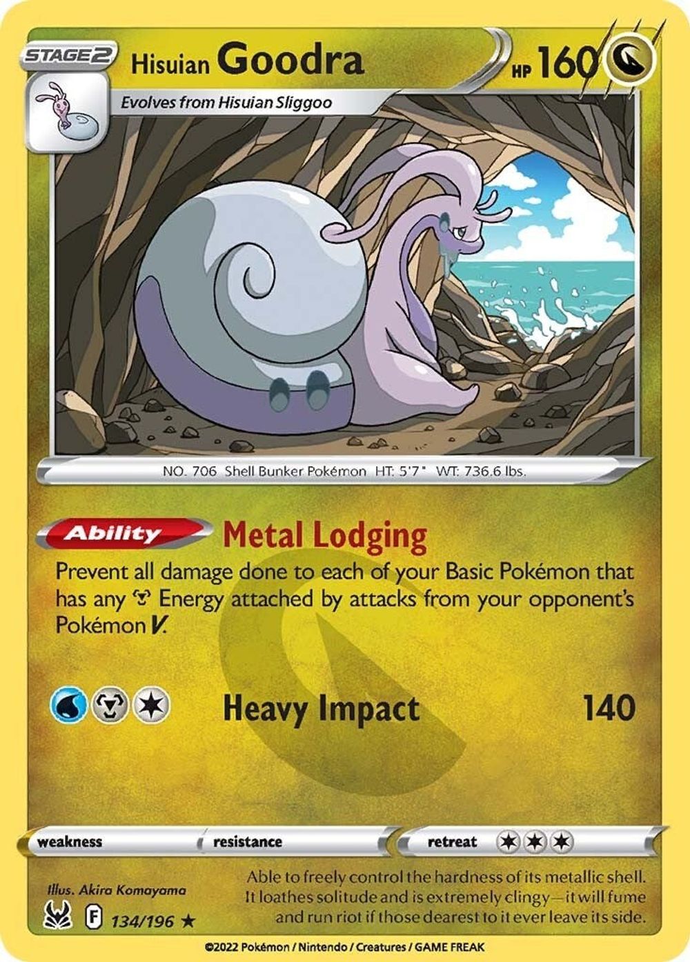 Hisuian Goodra — SWSH11: Lost Origin