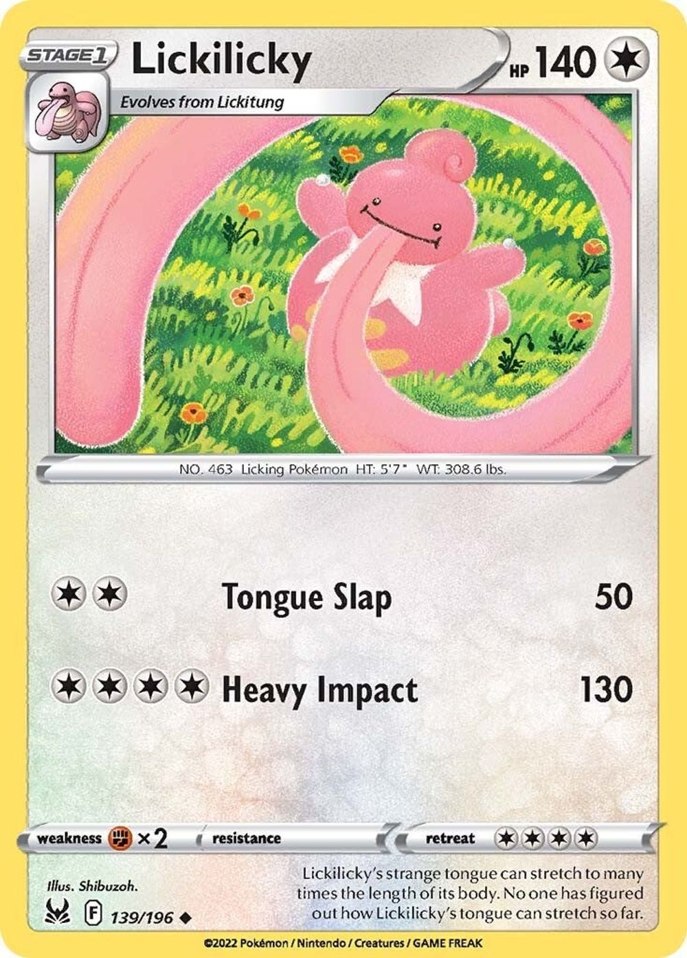 Lickilicky — SWSH11: Lost Origin