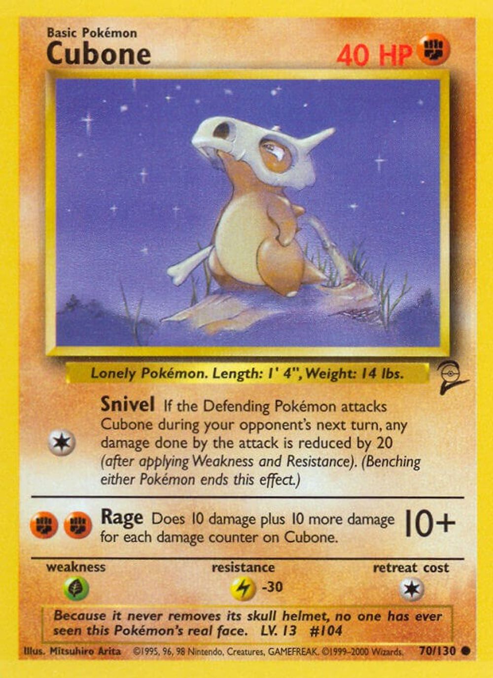 Cubone — Base Set 2