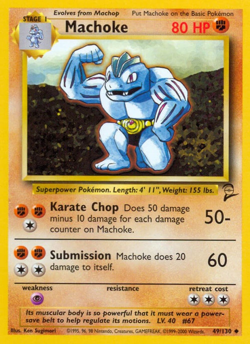 Machoke — Base Set 2