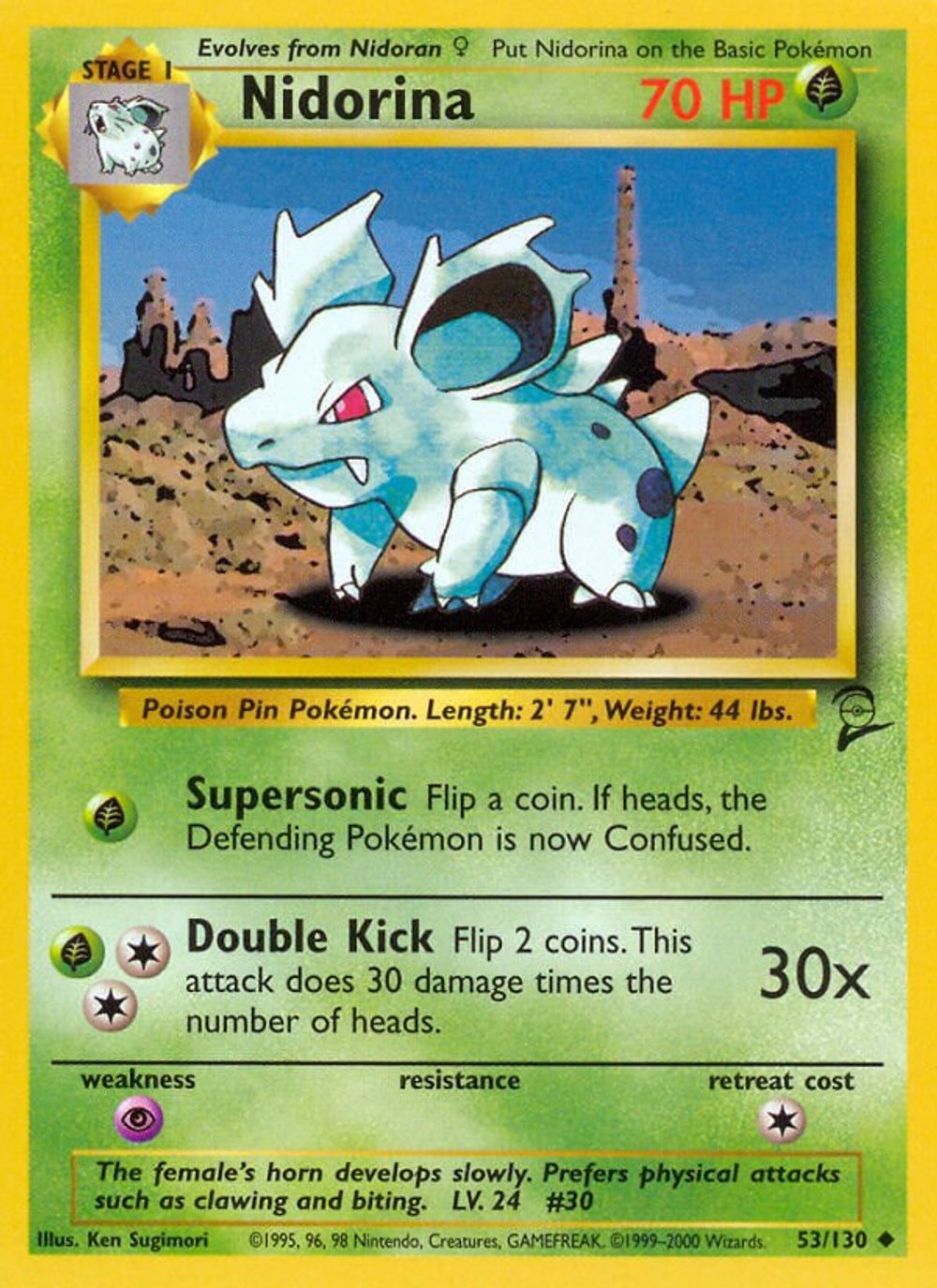 Nidorina — Base Set 2