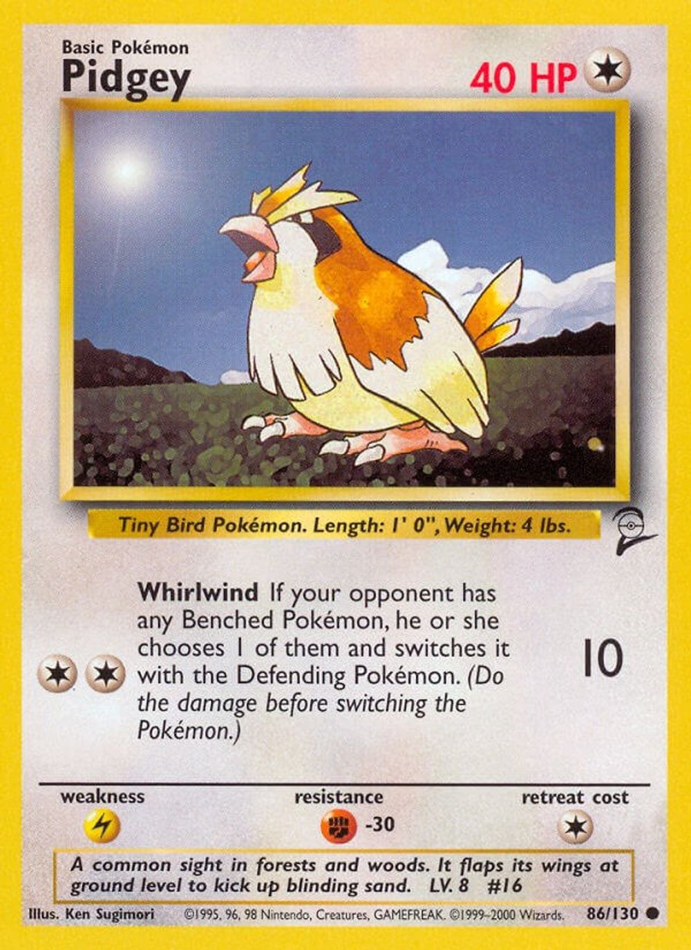 Pidgey — Base Set 2