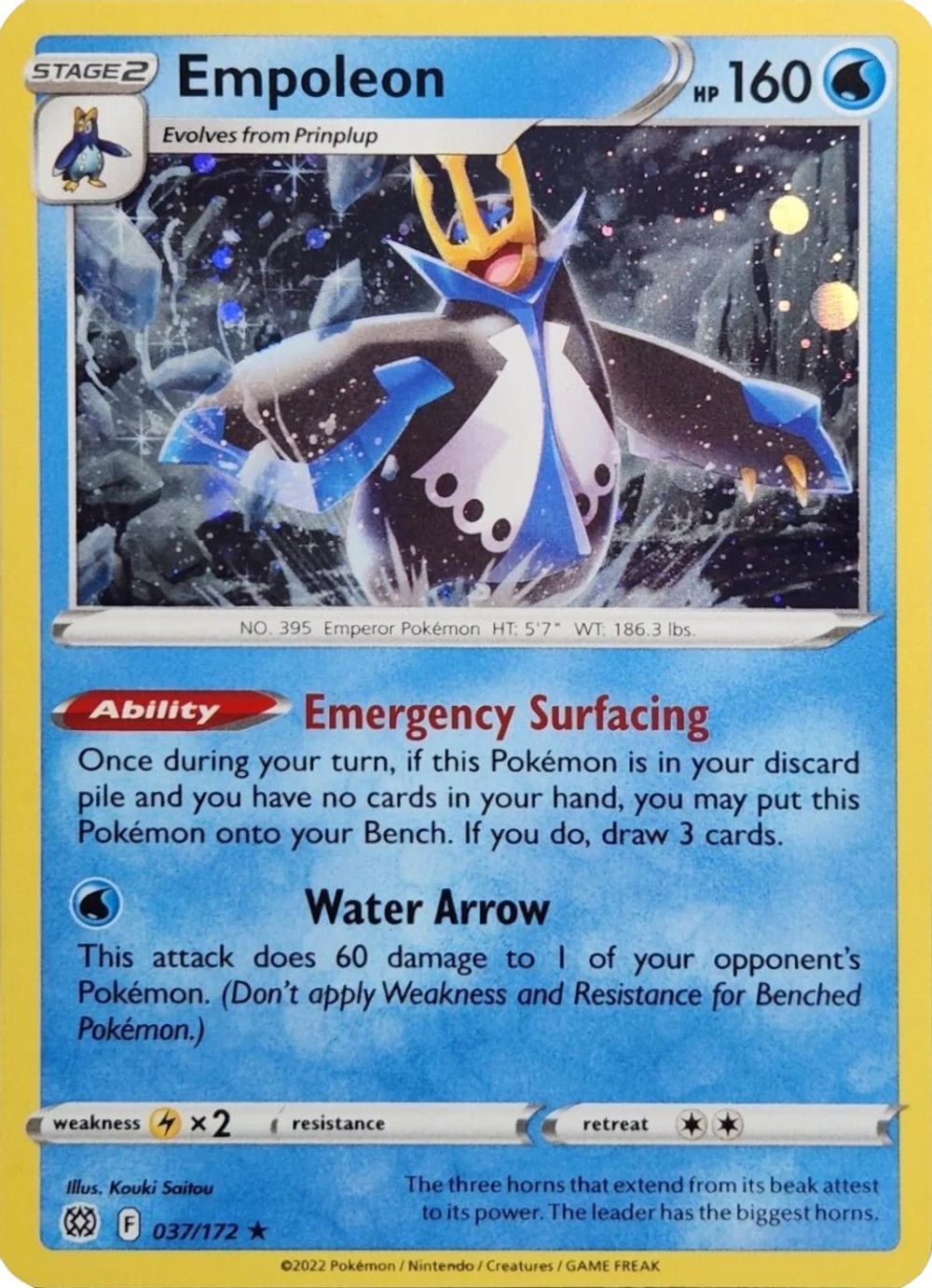 Empoleon - 037/172 (Cosmos Holo) — Miscellaneous Cards & Products