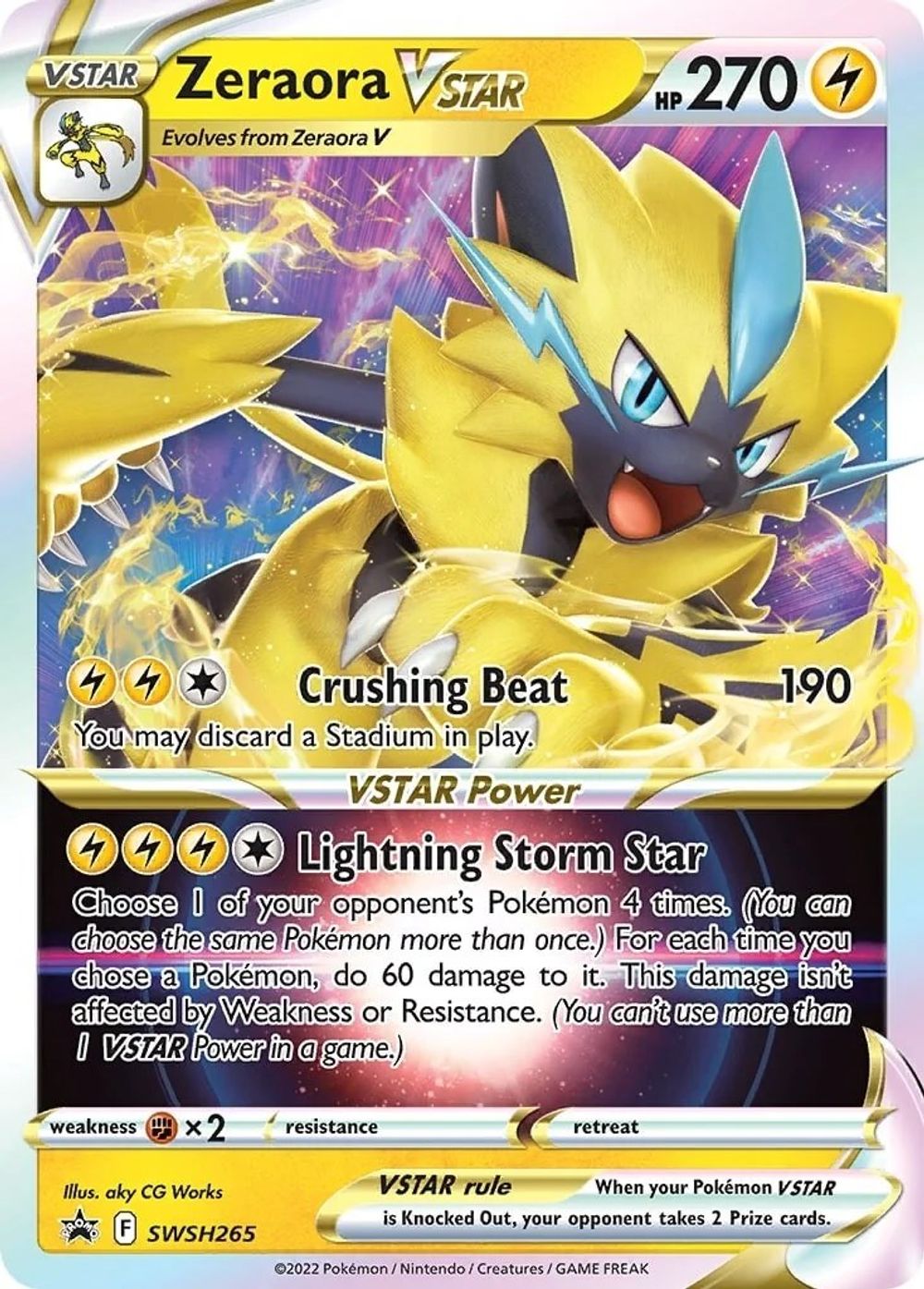 Zeraora VSTAR - SWSH265 — SWSH: Sword & Shield Promo Cards