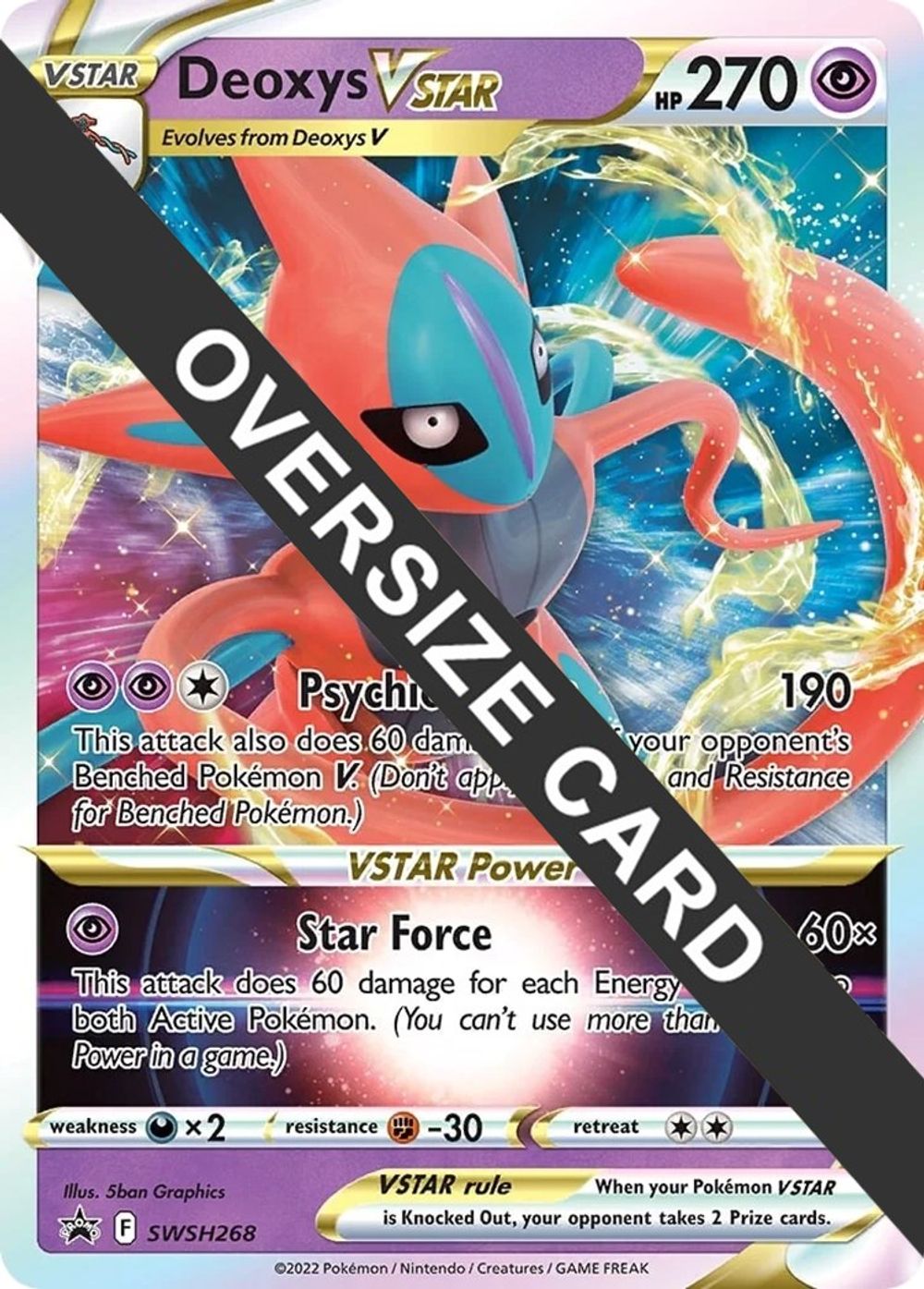 Deoxys VSTAR - SWSH268 — Jumbo Cards