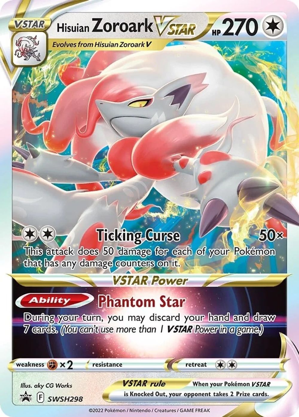 Hisuian Zoroark VSTAR - SWSH298 — SWSH: Sword & Shield Promo Cards