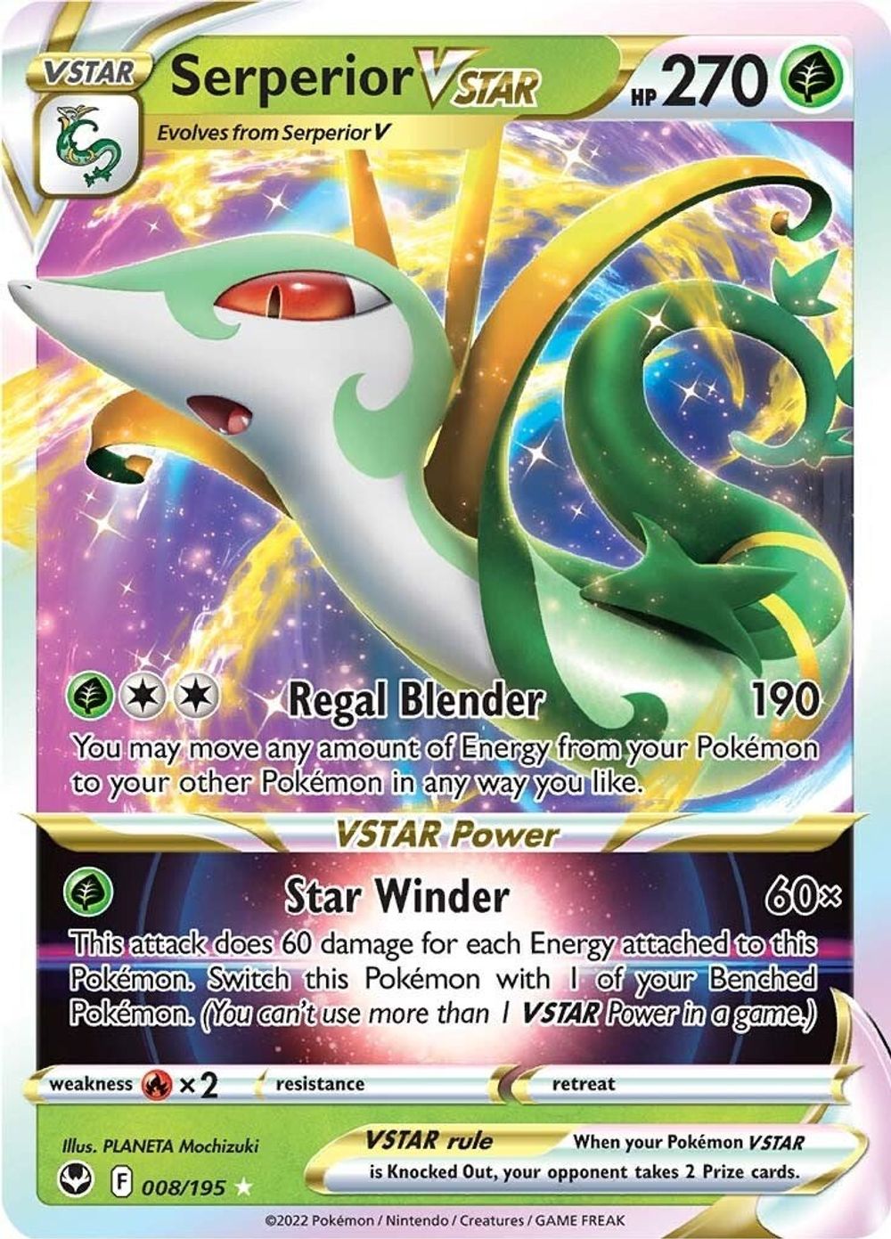 Serperior VSTAR — SWSH12: Silver Tempest