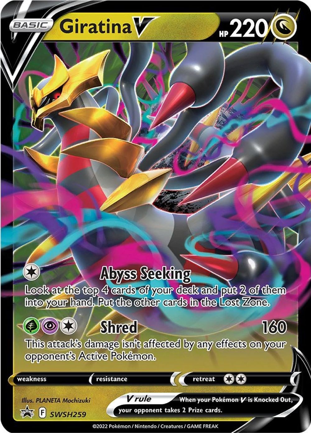 Giratina V - SWSH259 — SWSH: Sword & Shield Promo Cards