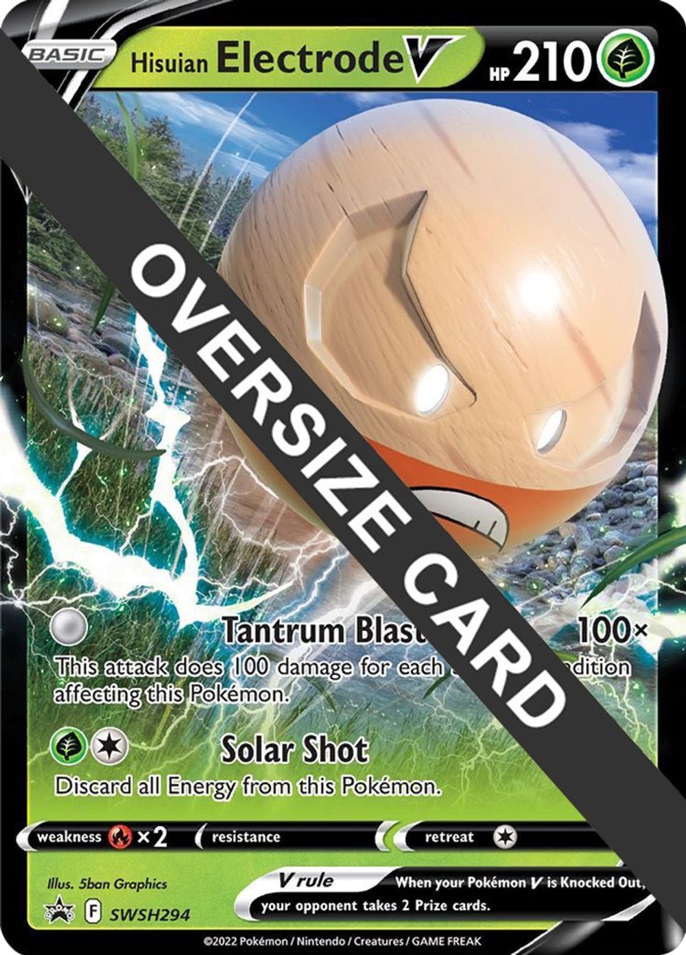 Hisuian Electrode V - SWSH294 — Jumbo Cards