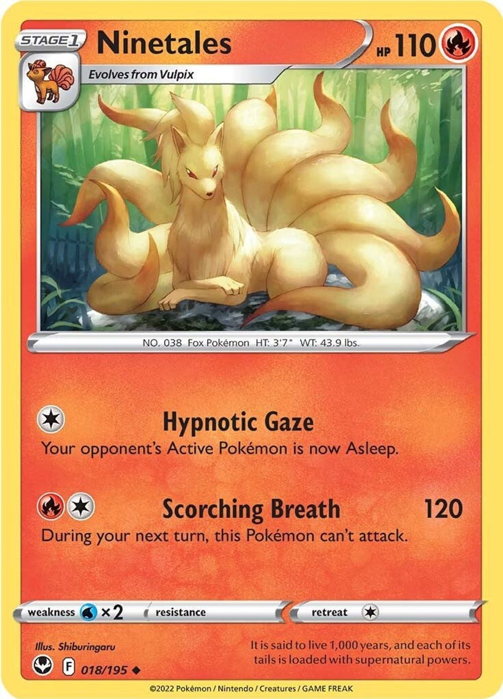 Ninetales — SWSH12: Silver Tempest