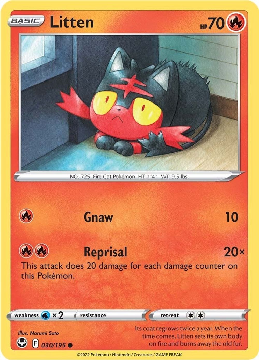 Litten — SWSH12: Silver Tempest