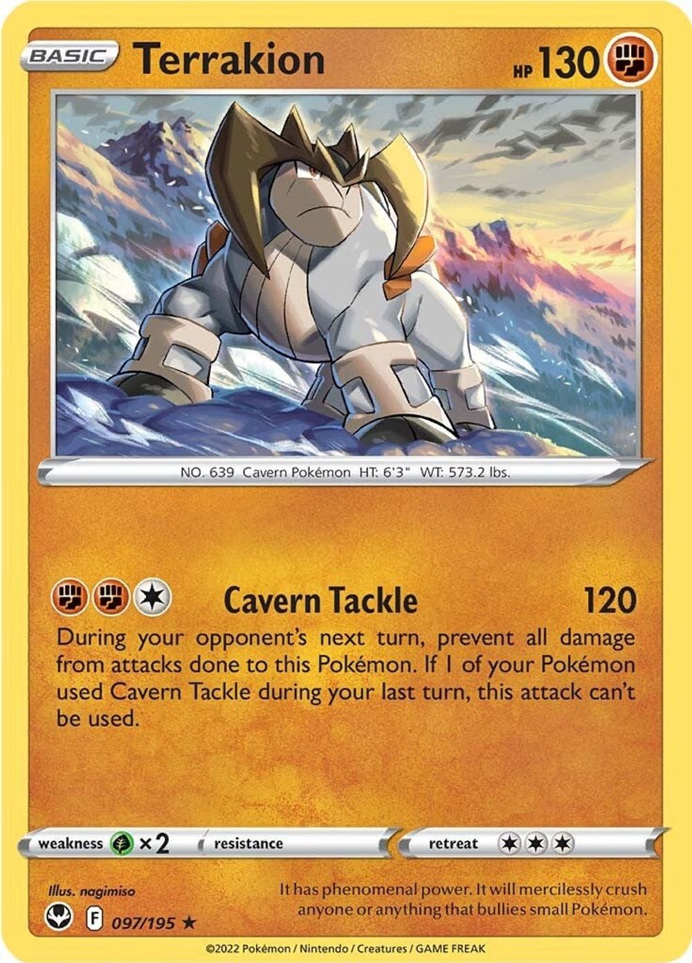Terrakion — SWSH12: Silver Tempest