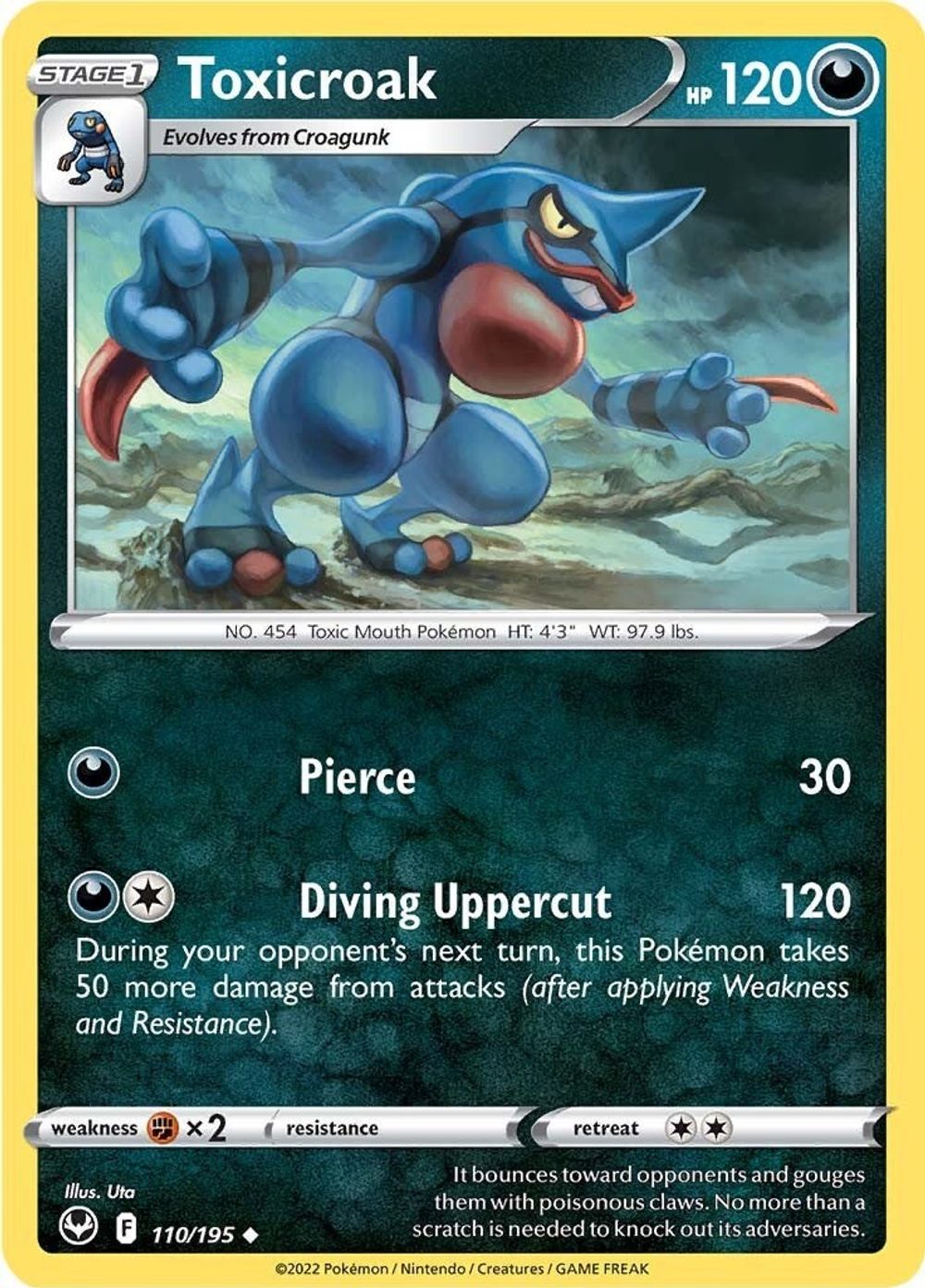 Toxicroak — SWSH12: Silver Tempest